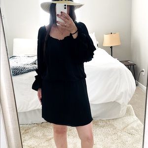 Parker Black Shift Mini Dress Size Small